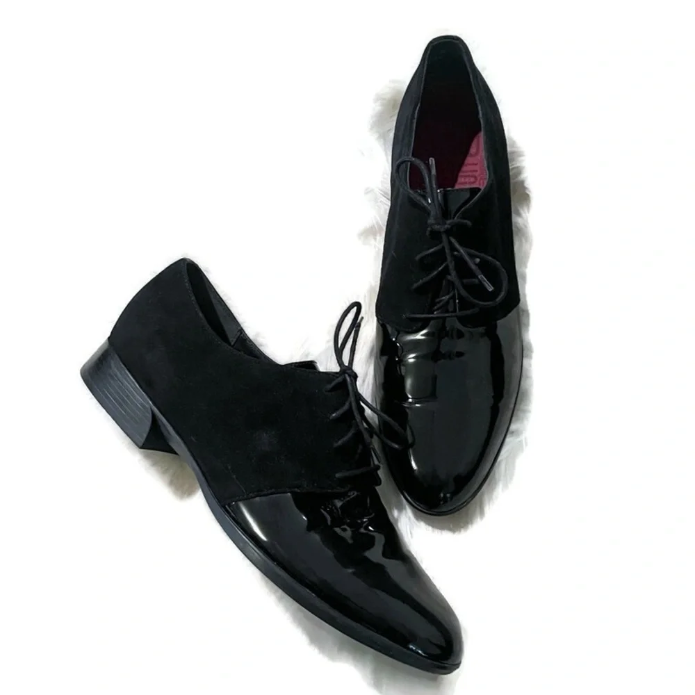 MUNRO MARKELLA BLACK DERBY OXFORD - Picture 7 of 11